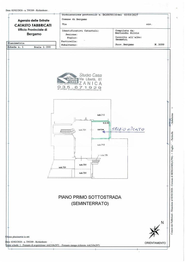 Appartamento in vendita a Bergamo