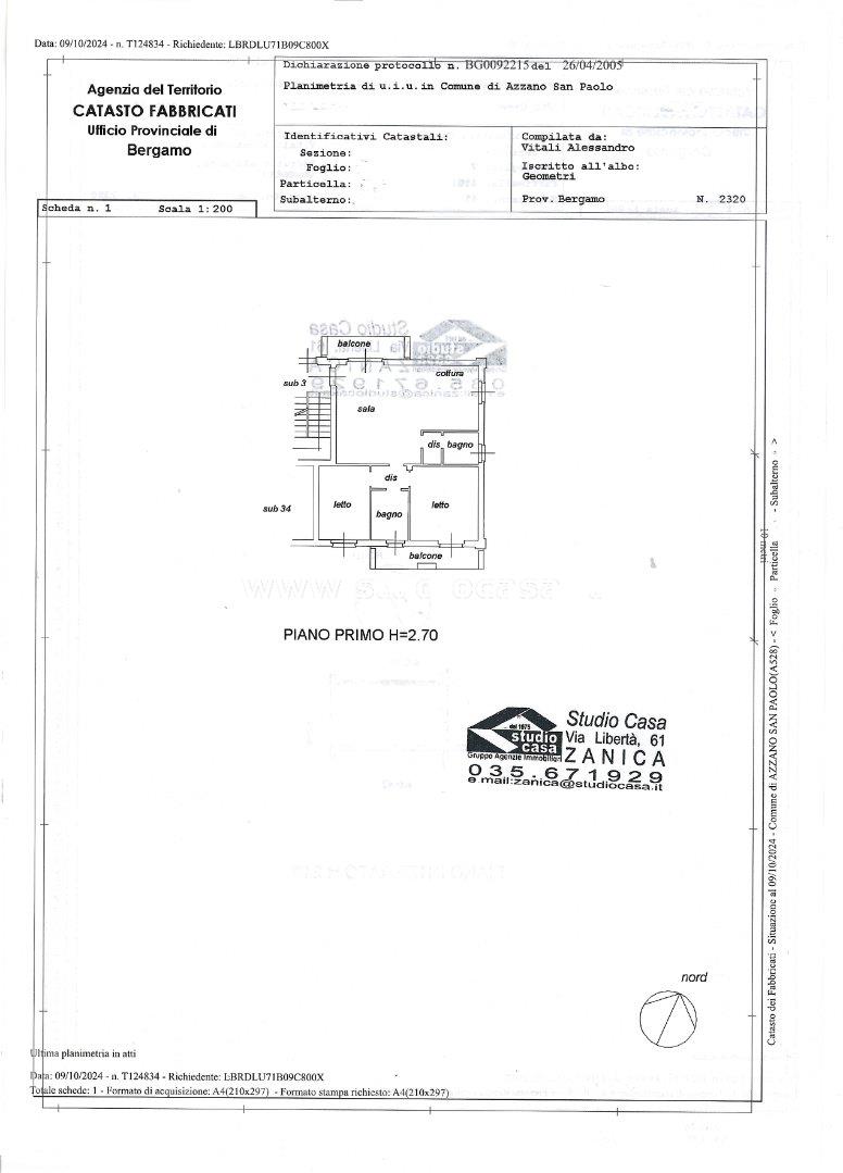 Appartamento in vendita a Azzano San Paolo