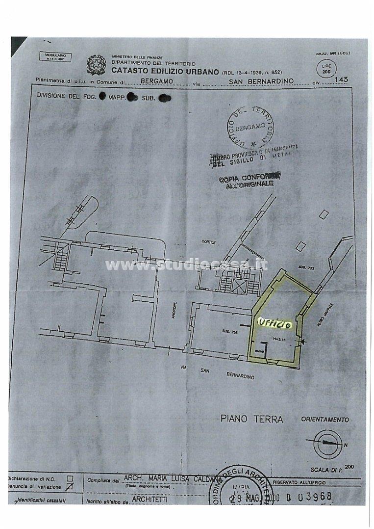 Ufficio in affitto a Bergamo